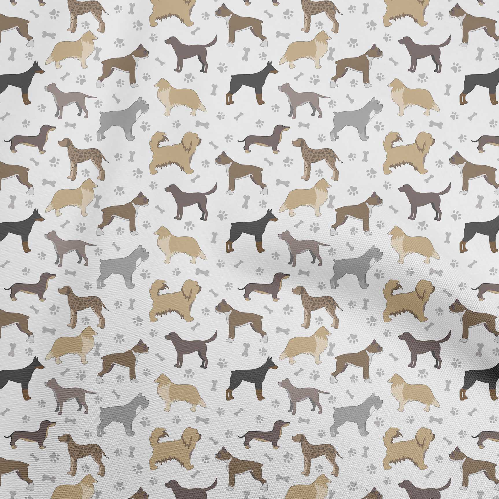 

oneOone Cotton Flex М ятно-зелена тканина Ескіз собаки для пошиття Тканина у дворі з принтом для шиття одягу своїми руками 40 дюймів 42 Inch Wide - Viscose Chiffon білий