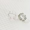 Retro INS Style B Letter Hollow Ring for Women - European American Design