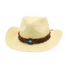 Premium Prärie Cowboyhut Sonnenschutz Sonnenhut Reise Strand Stroh Berühmter Strohhut