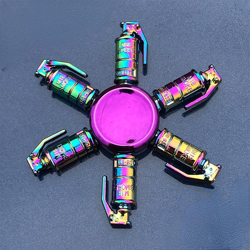 Metal Rainbow Fidget Spinner Colorful  Hand Spinner Anti-Anxiety Toy for Spinners Focus Relieves Stress ADHD Finger Spinner