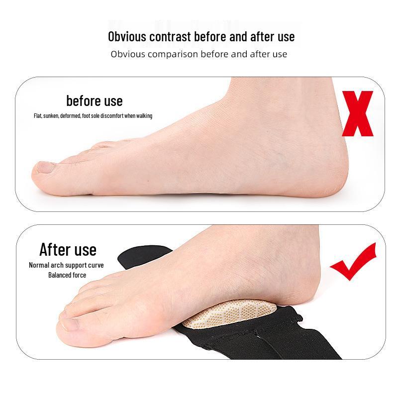 Adjustable Arch Support Pads - Self-Adhesive, Anti-Abrasion, Shock Absorbing, Honeycomb Massage For Foot Protection