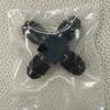 Universal AN4 To AN4 To AN4 To AN4 Aluminum Adapter Hose Fitting Male To Male On Side Thread Fitting Adapter Black