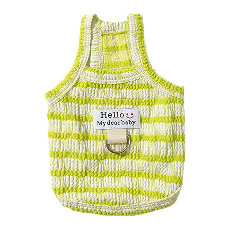 Puppy dog vest, Japanese and Korean style sandwich biscuit sling, thin breathable dog clothes, teddy cat pet clothes