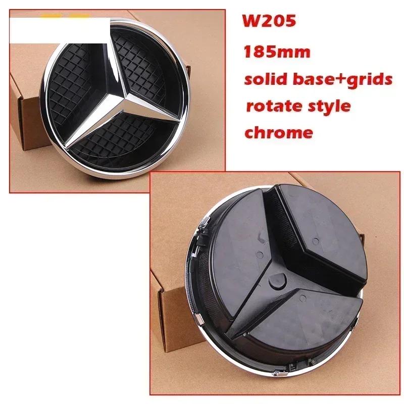 2025 New For Mercedes Benz Hollow Out Grids ABS Front Grille Car Emblem 3D Star Badge for Mercedes Benz W204 W205 W213 X253 W166