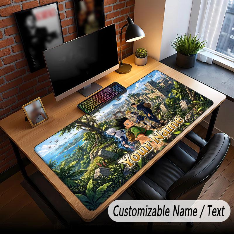 Benutzerdefiniertes, verlängertes Mauspadd, Hunter × Hunter Gaming-Schreibtischmatte für Heim-Büro-Desktop-Dekoration