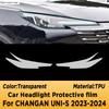 Pro CHANGAN UNI-S 2024 unis Vnitřek vozu Středová konzole Průhledná TPU Ochranná fólie Proti poškrábání Příslušenství