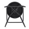 Modern Metal Bar Stool in Windsor Style with Upholstered Seat for Kitchen Islands, Bars, Restaurants; Bar Height; Vintage and Minimalist Style
