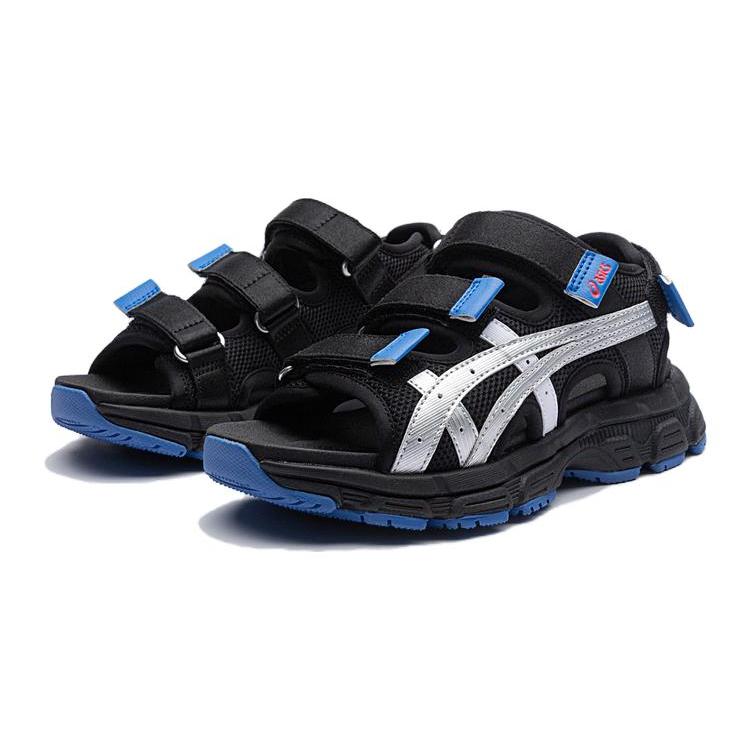 New Asics KAHANA SD 2 Anti Kick Children's Sandals Black Blue Teenagers 1204A142-001