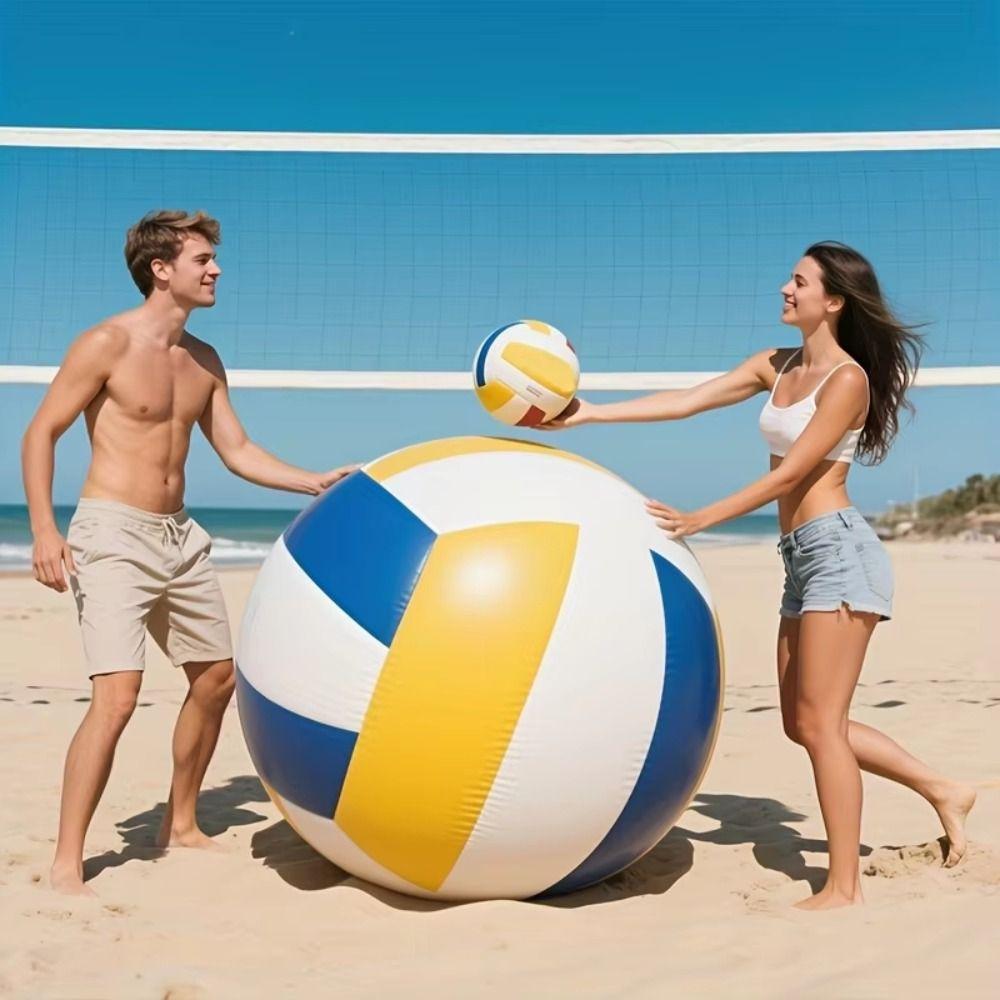 Aufblasbarer Volleyball in Riesen Größe PVC Material Riesiger Volleyball Ball Strandpartys