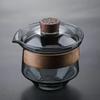 Japanese Glass Gaiwan Tea Tureen Single Heat-resistant and Scald Proof Sancai Cup Tea Set Kung Fu Tea Cup and Bowl