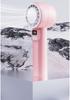Mini Portable Handheld USB Fan with Digital Display & Ice Pack
