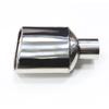 Car Universal Oval Exhaust Tip Stainless Steel For Benz W204 Class C Muffler Tip 47mm Inlet Single Out Exhaust Pipe Car Tuning