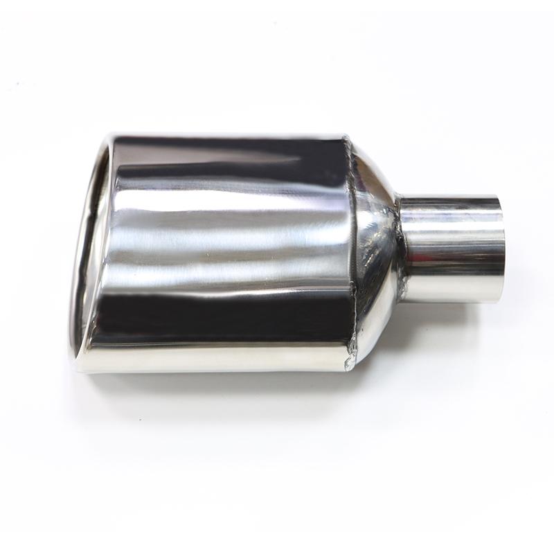 Car Universal Oval Exhaust Tip Stainless Steel For Benz W204 Class C Muffler Tip 47mm Inlet Single Out Exhaust Pipe Car Tuning