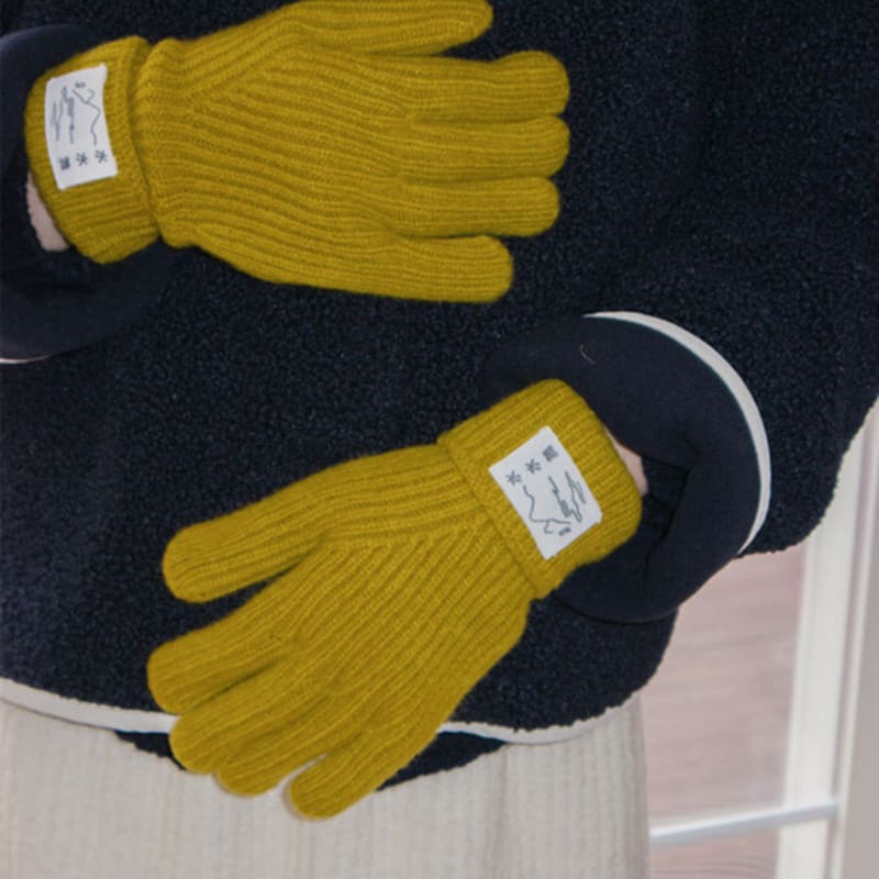

SUSUMU SEOUL CASHMERE GLOVES olive ONE