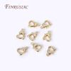 10mm/12mm Heart Locks Clasp For Bracelet Necklace Making Fittings 18K Gold Plated Heart Shape Lobster Clasps For Jewelry Making