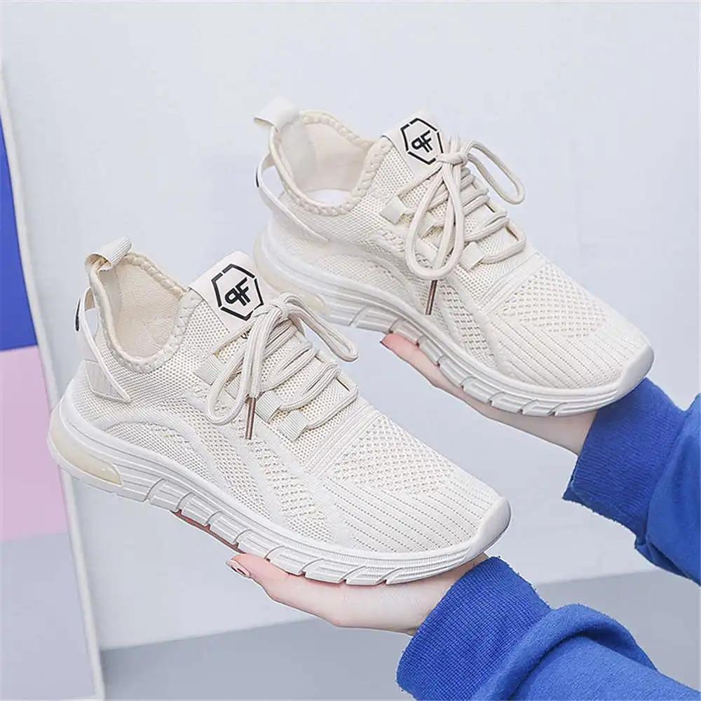 Fashion Spring-autumn Summer Shoes Ladies Walking Women's Blue Boots Sneakers 44 Size Sport Wide Foot Specials Chassure Super Sale