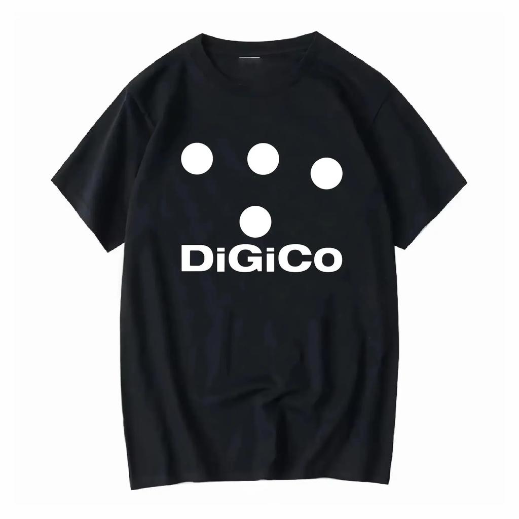 DiGiCo Logo White Dots Black T-Shirt
