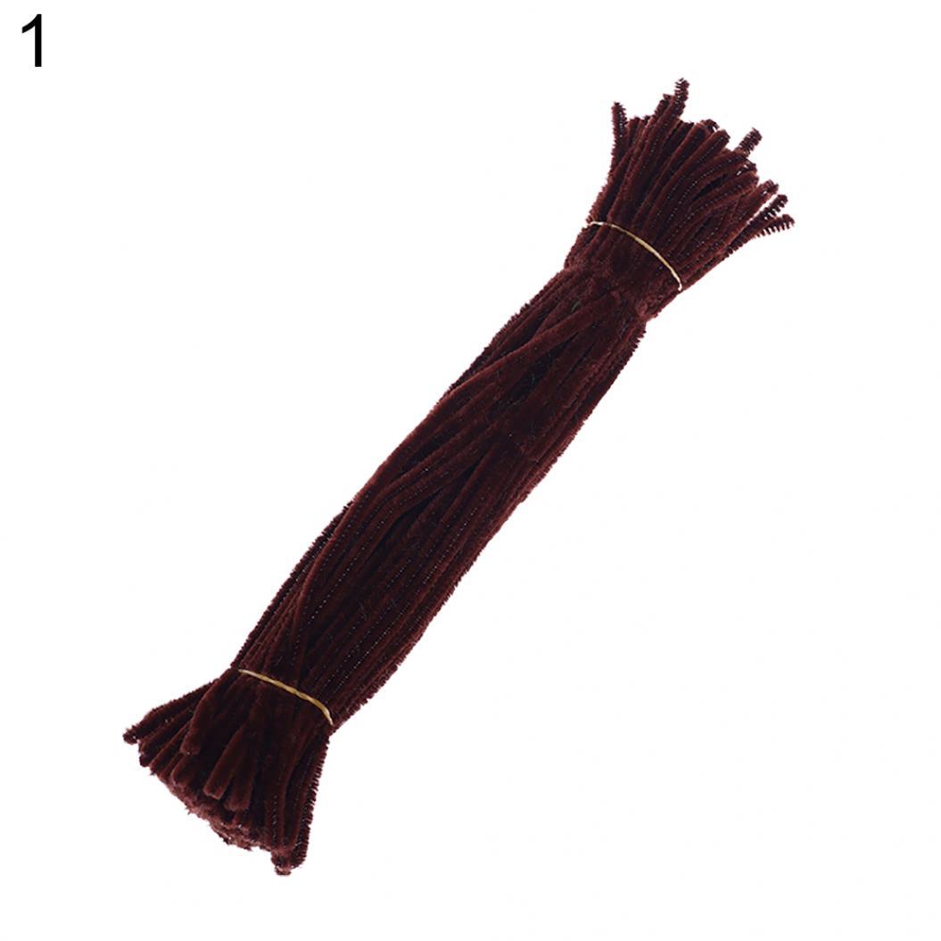 

100 шт., стержни из синели, чистящие средства для труб, крутящие стержни, детская обучающая игрушка для рукоделия «сделай сам»