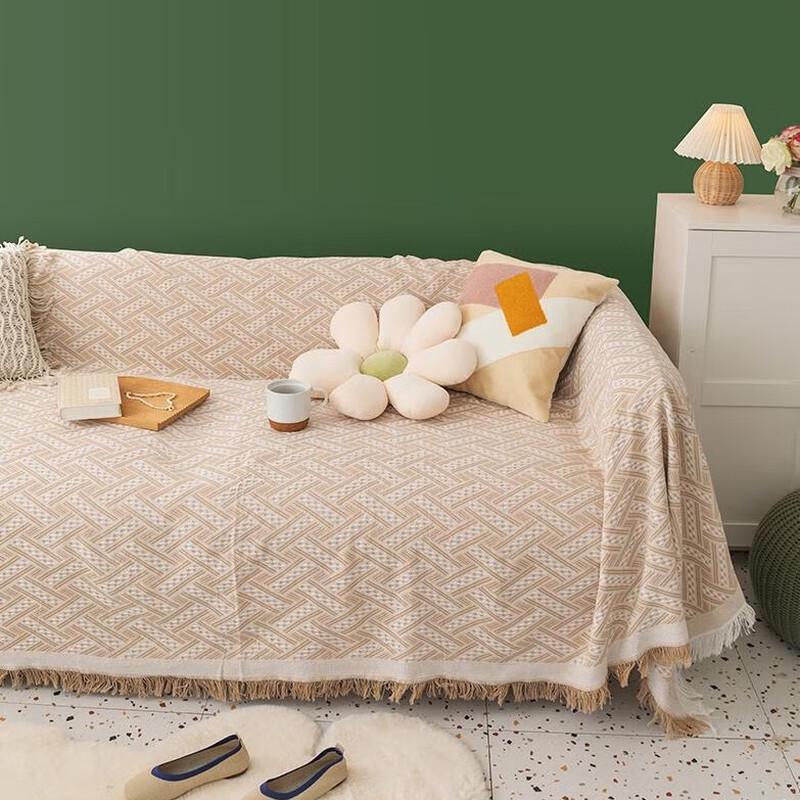 Ins Style Four Seasons Cotton Throw Blanket & Sofa Cover 230x340cm