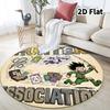 Hunter X Hunter Round Area Rug Carpet Rug For Living Room Bedroom Sofa Playroom Decor Nonslip Floor Mat