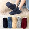 Thick Winter Fleece Lined Indoor Slipper Socks for Adults