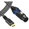 USB C Microphone Cable, USB C To XLR Recording Cable, Low-Noise Studio, Balanced Connection for Condenser Microphones, AV Amplifiers, Speakers, and Ot