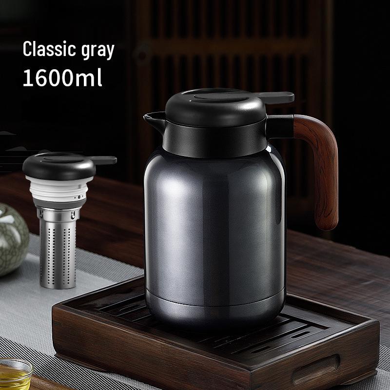 Chen Pi Pu'er Tea Kettle: 316 Stainless Steel with Temperature Display, Engraved Mug & Tea Pot, Heat-Preserving Chamber for Home Use