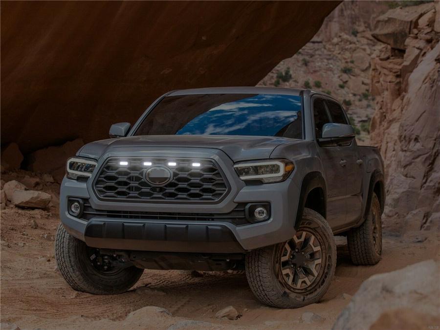 4x 12V Car Smoke Lens LED Grille Light Kit White Lamp For Toyota Tacoma 2020-21