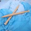 1 Pair Wooden Crochet Hook Knitting Needle Hand Weaving Tool for Scarf Sweater Blanket25mm