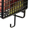 Kitchen Wall Basket Single Metal Large Capacity Space Saving Wall Mounted Storage Basket with Hook for Vegetable