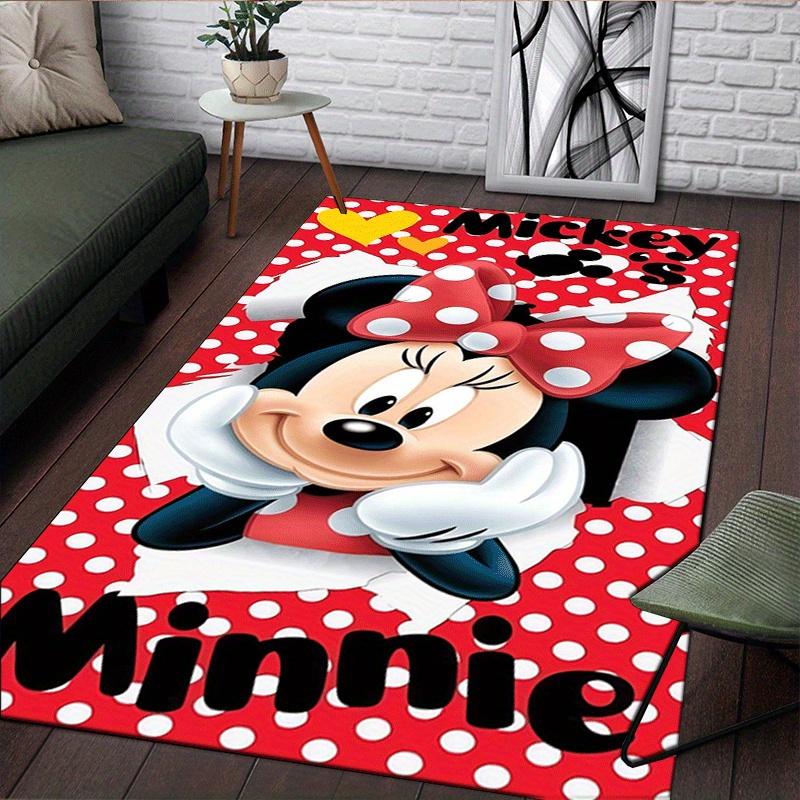 1pc Mickey Pattern Area Rug Soft Flannel Floor Mat for Living Room,Office,Bedroom and Carpet,Sofa Coffee Table Floor Mat