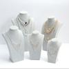 Human Shape Necklace Display Stand Velvet Cloth Ornament Holder Jewelry Show Rack  Home Showcase