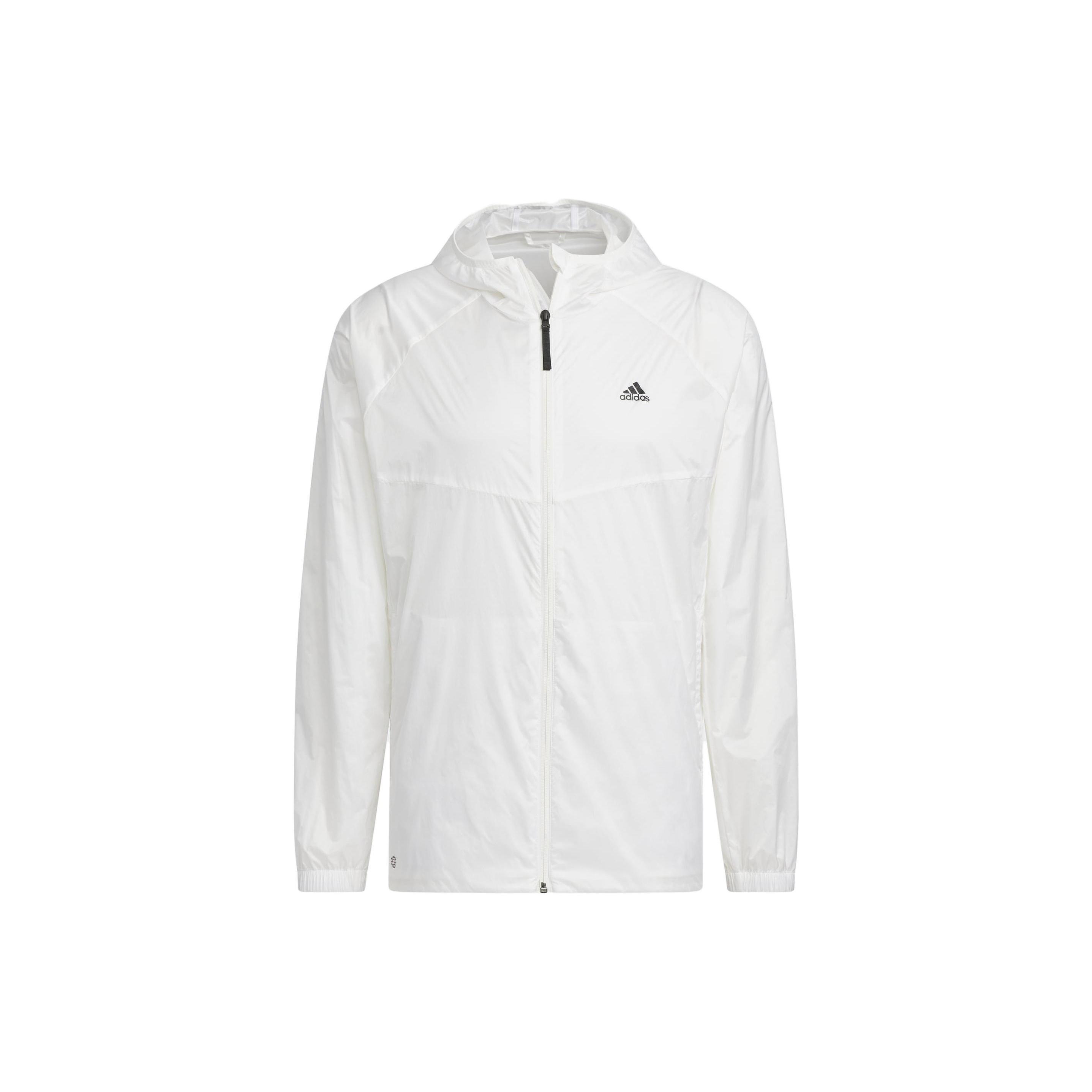 adidas Hooded Windbreaker Jacket  White  Men s IA1784 XXL