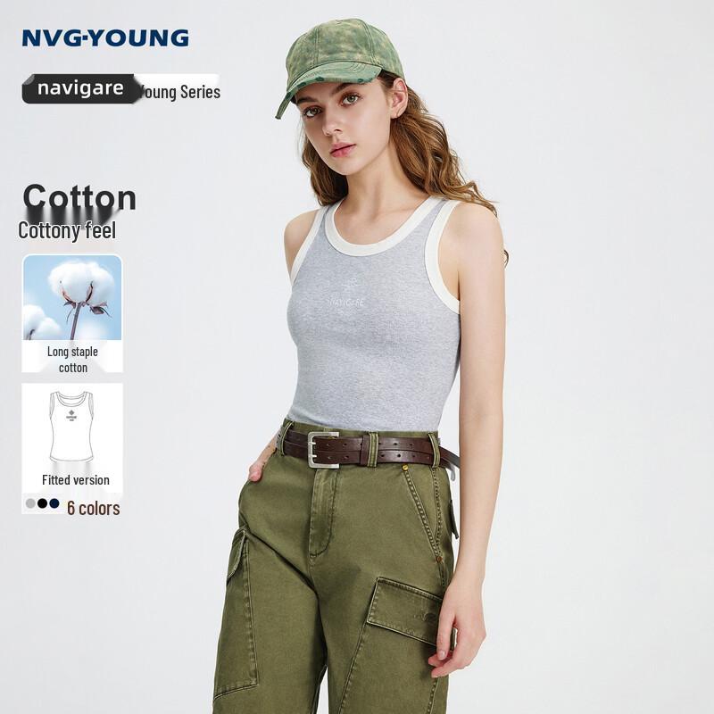 Navigare Women s Color-Block Slim-Fit Cotton Camisole S