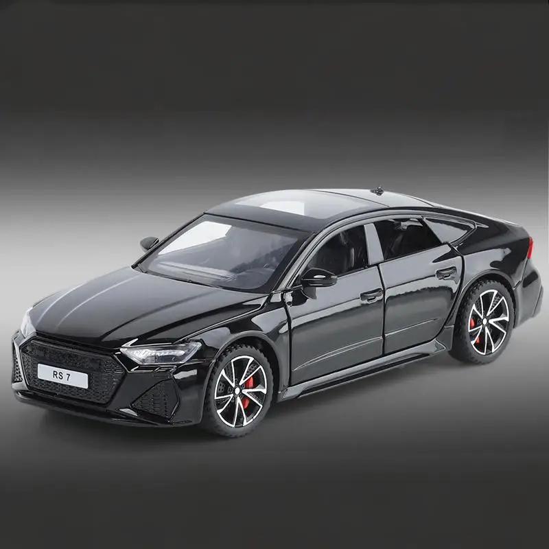 Simulación Escala 1/32 RS7 Coche Deportivo Aleación Fundición a Presión Metal Modelo Juguetes Educativos y Divertidos para Niños Regalo para Niños Adorno de Exhibición Coleccionar