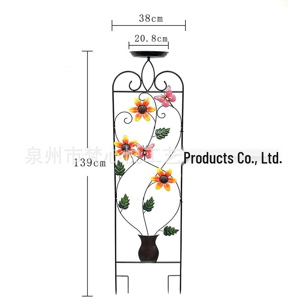 

Rustic Iron Climbing Frame for Roses & Vegetables: Garden Stake for Courtyard Vines and Flowers.
