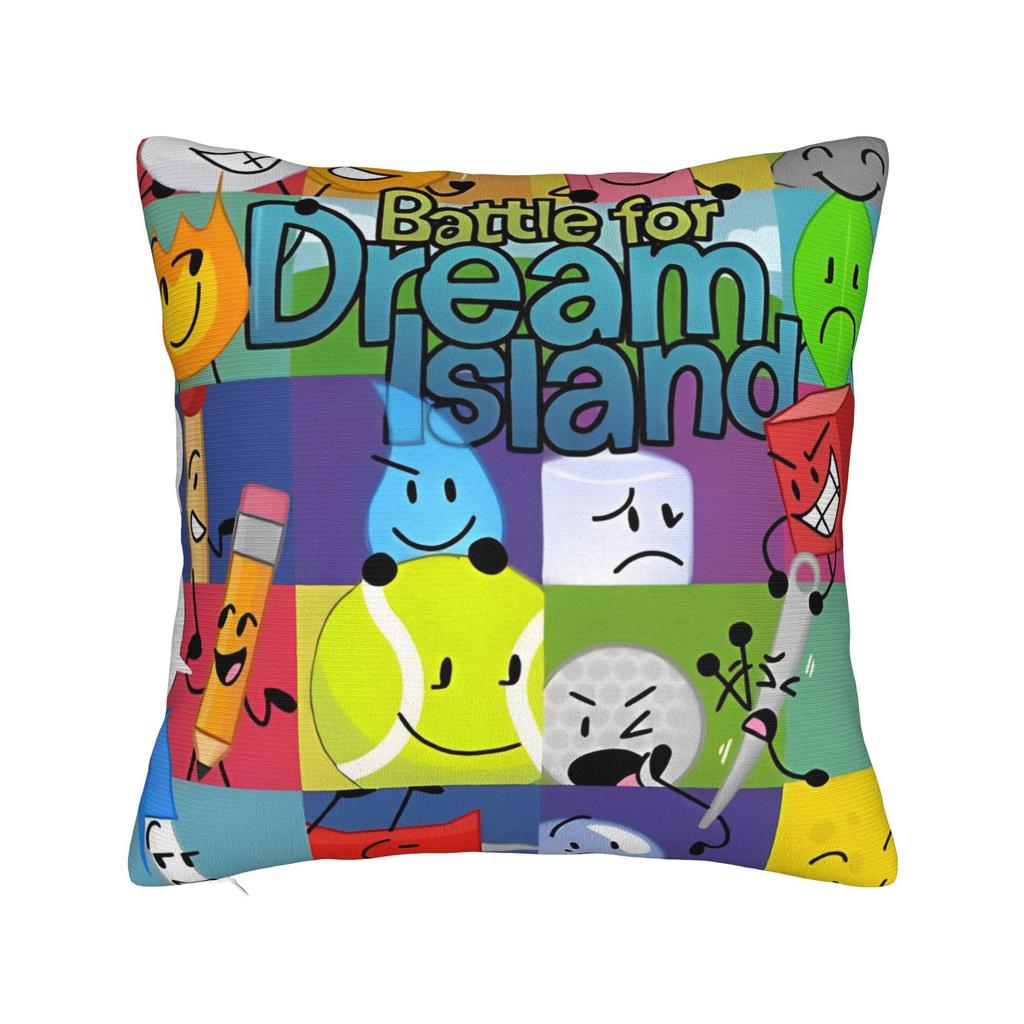 Pillow Case BFDI Inanimate Insanity All Characters Design  Pillow Cover For Sofa Home Decor Novelty Pillowcases