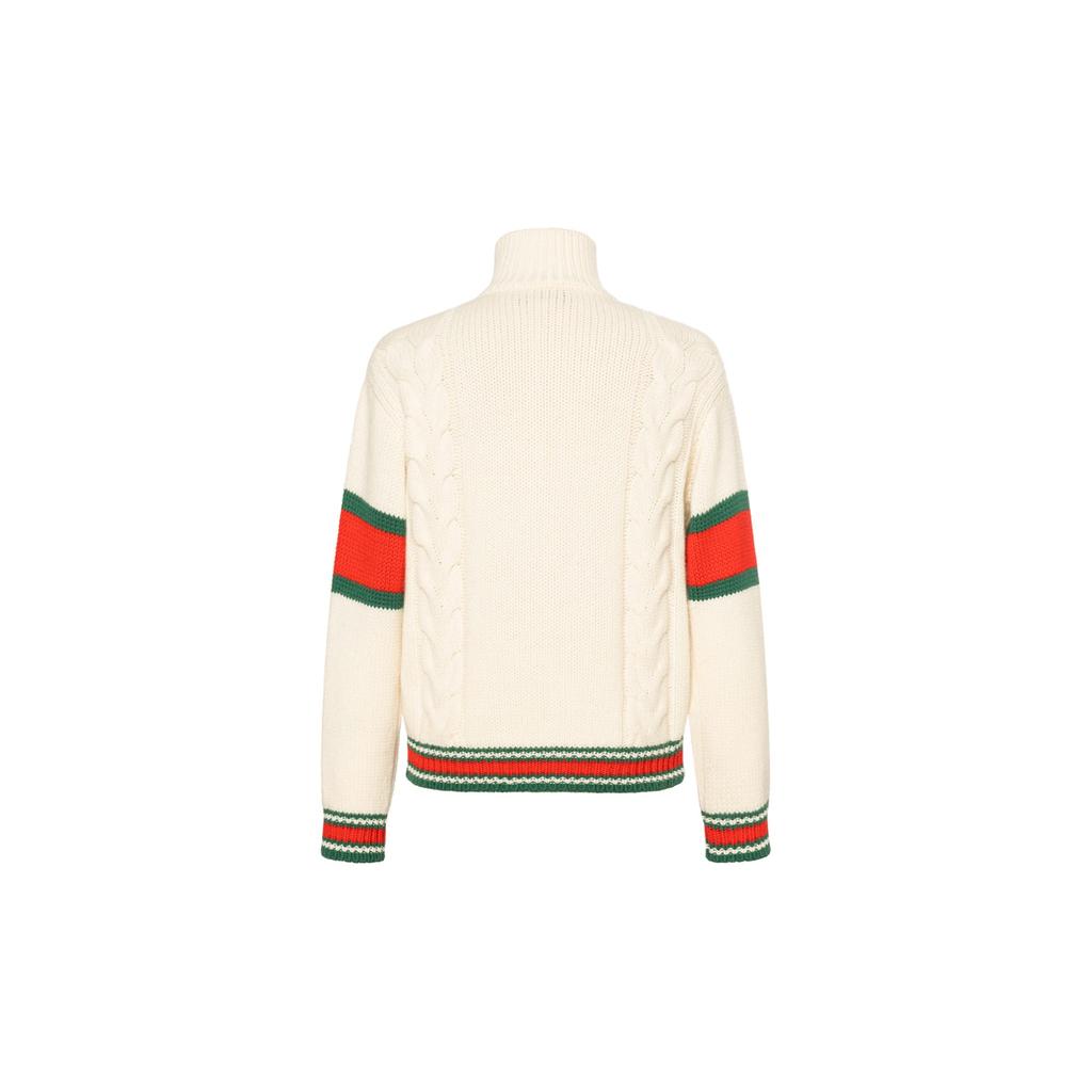 Gucci Cable Knit Bomber Jacket 599311-XKA32-9133