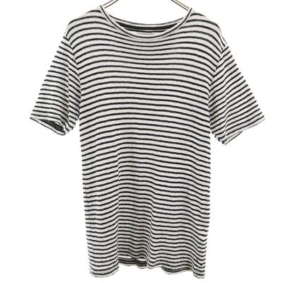 SATURDAYS NEW YORK CITY Made In USA Border Short Sleeve Cut S Pile Ground Women Used