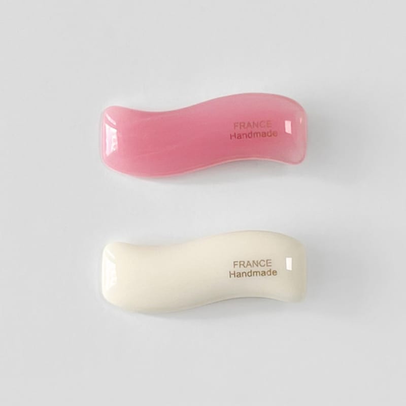 

FANTASTIC PLANET wave candy hair pin (2colors) PINK