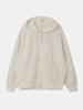 Oversized Coated Rayon Zip-Up Hoodie Dtee108