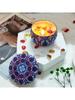 1pc Handmade DIY Jarred Scented Candle, Home Bedroom Air Freshener Ornament, Ethnic Series, Plant Fragrance
