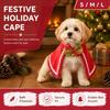 Soft Winter Cat Cloak Lightweight Christmas Pet Costume Fashion Dog Cosplay Costume  Holiday