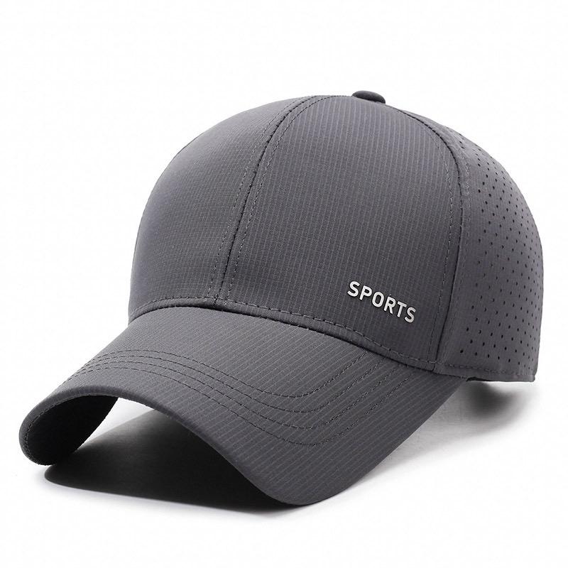 Hot Sale Men's Solid Color Sports Mesh Dad Hat Outdoor Sunscreen Fishing Cap Breathable Leisure Baseball Cap For Dad