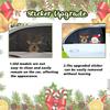 LOKIPA Christmas Car Sticker, 2PCS Christmas Car Window Decals Cute Santa Car Window Stickers for Christmas Car Decorations Accessories (Reindeer and
