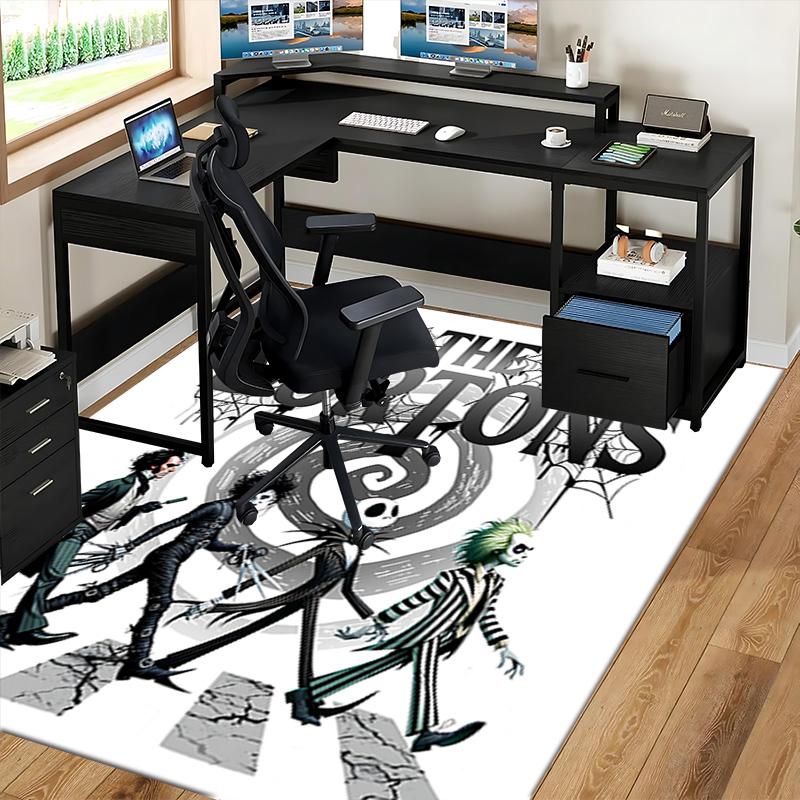 1pc Nightmare Before Christmas Carpet for Playroom Bedroom Living Room Sofa Home Decor,Game Area Rug Non-slip Floor Mat. D7280147