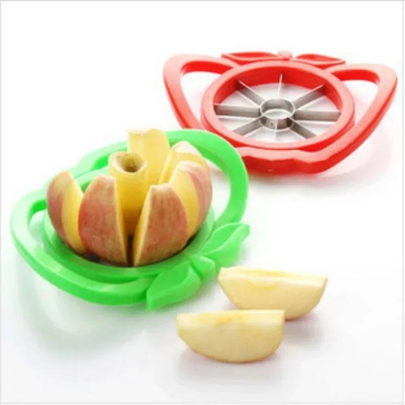 Kitchen Cutting Tool with Handle, Apple Cutter, Multifunctional Stainless Steel Core Fruit Slicer