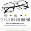 Fashion Reading Glasses Photochromic Classic Square Metal Frame Presbyopic Glasses Anti Blue Light Blocking +150 +200 +250