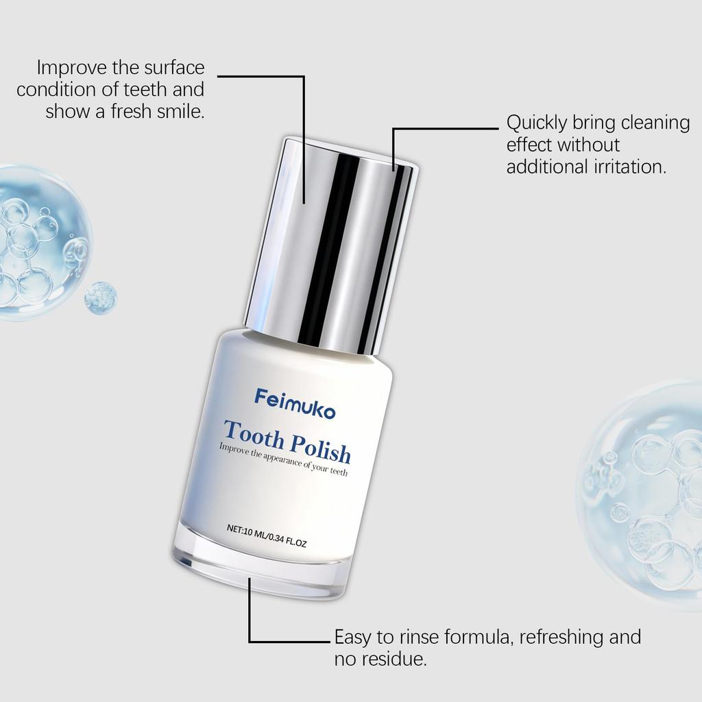Gentle Teeth Polishing Varnish for Bright & Smooth Tooth Surface, Fresh Scent & Daily Oral Care