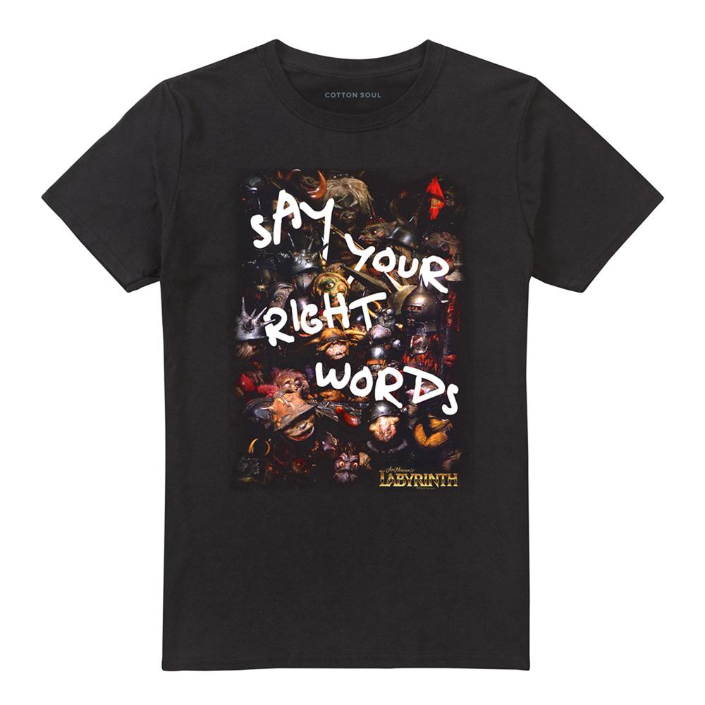 Labyrinth Unisex Adult Say Your Right Words T-Shirt